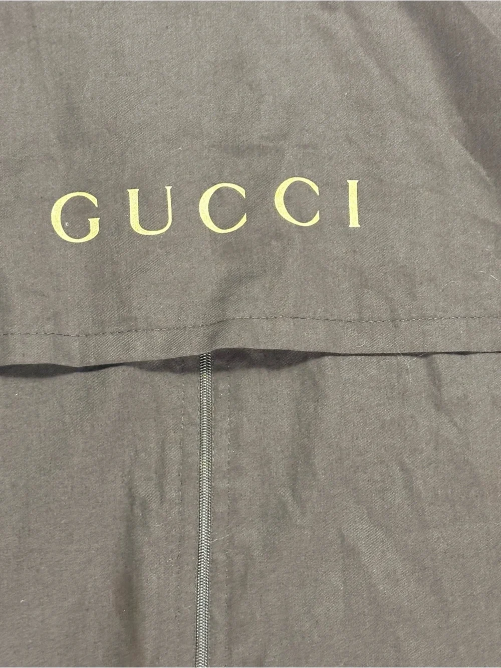 Gucci Without Tags Brown Nylon Fabric Zippered Dust Cover Garment Bag